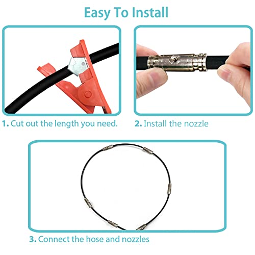 TL TOOLEGIN 1/4" OD High Pressure Nylon Tubing for Outdoor Misting System 65.6ft/20m Misting Line for Patio Patio Mister for Cooling Water Mister Hose for Umbrella (0.157" ID) by TL TOOLEGIN - Image 4