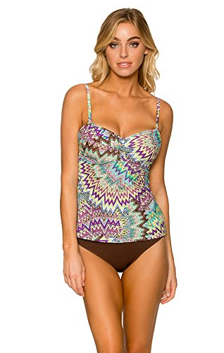 Sunsets Women's Underwire Bandeau Tankini