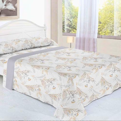 KUMY Juego de Sábanas Coralina Perchado