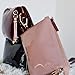 Imagen de Agatha Ruiz de la Prada Bolso Bandolera de tres cuerpos color nude con logo en contraste