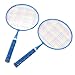 S Badminton Racket Set with Carrying Bag - Includes 2 Shuttlecocks & Table Tennis, for Outdoor Play in Blue (Blue)