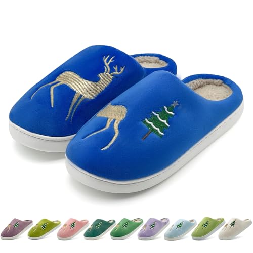 sharllen Pantofole Soffici Donna Natale Renna Memory Foam Pantofole Signore Caldo Inverno Accogliente Slip on Casa Pantofole