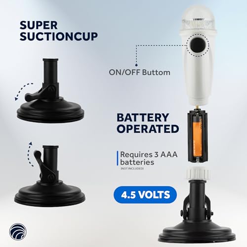image for Five Oceans Kayak Lights - Stern Lights for Boats, Anchor Light, 8-inc