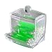 ILJILU Acrylic Cotton Box Stems Holder Box Cotton-Pad Dispenser Transparent Storage Box Storage Case for Makeup Cosmetic (Not Include Cotton Swabs)