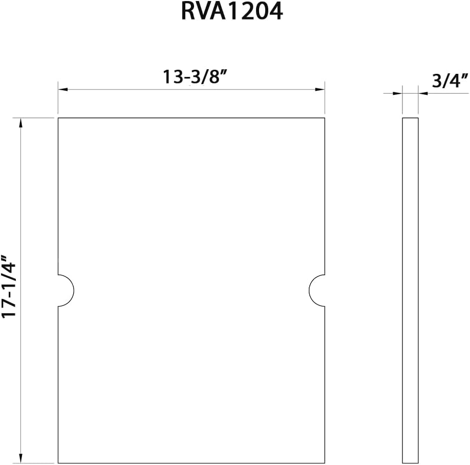 Ruvati 13-1/2 x 17 inch Solid Wood Replacement Cutting Board Sink Cover for RVH8304 workstation sink - RVA1204