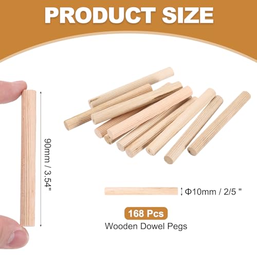 Varillas de madera dura estriadas para carpintería y uniones fuertes 2