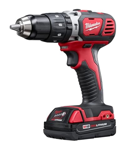 Milwaukee Parafusadeira Furadeira com Impacto 1/2" - 18V 2607-159N Com 1 Bateria 1 Carregador Bivolt e Bolsa