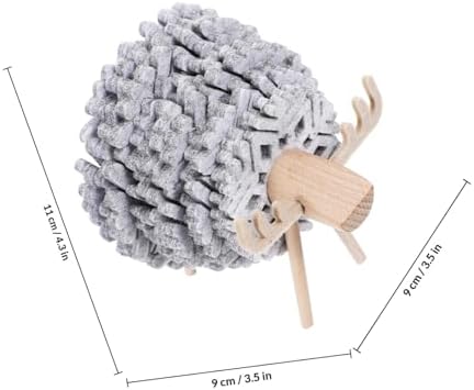 NUOBESTY 1 set kar tanesi altlık keçeden koyun süslemeli ısıya dayanıklı kompakt masa dekorasyonu ev ve restoran için - Görsel 2