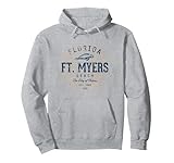 Vintage Fort Myers Beach Retro Pullover Hoodie