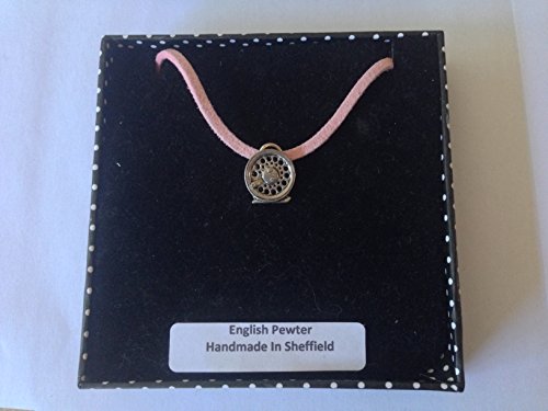 Pendentif moulinet F9 Fly en étain anglais tridimensionnel sur cordon