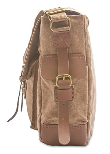 Sweetbriar Classic Laptop Messenger Bag, Brown - Canvas Pack Designed To Protect Laptops Up To 15.6 Inches #TOP3
