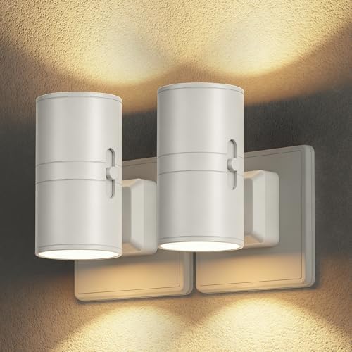 JandCase Nachtlicht Steckdose Weiß mit Lichtsensor, 1W LED Nachtlampe 3000K | Warmweiß, Stufenlos Dimmbar 0-100 lm, Steckdosenlicht für Kinder Schlafzimmer, Flur, Treppe, Küche 2 S
