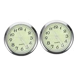 Générique 2 Pièces Horloge De Voiture Horloge Automobile Radio-pilotée Petite Mini Aut...