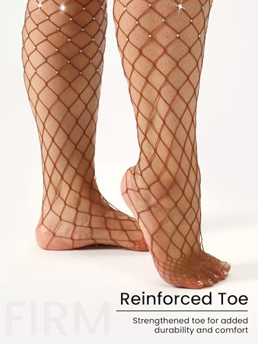Image of Plus Size Fishnet tights Glitter stockings Sparkly Pantyhose Leggings for women-Big Mesh