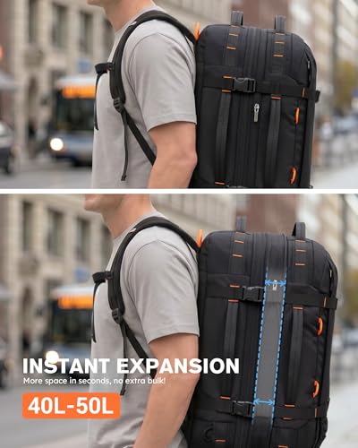 Tolaccea 40L-50L WetDry Compartment Backpack