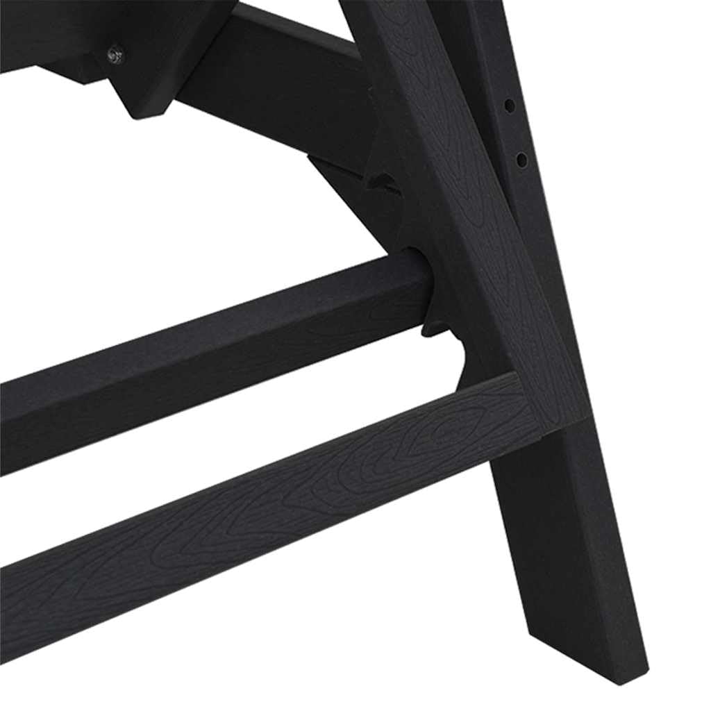 Set di 2 lettini prendisole in polietilene, 195,5 x 53 x 98,5 cm, resistenti alle intemperie, portata 220 kg, per giardino, terrazza, balcone, piscina, spiaggia e benessere