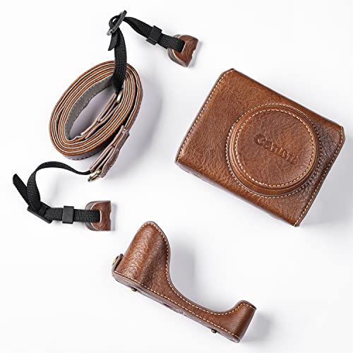 Funda de cuero PU para cámara Canon PowerShot G7 X miniatura 7
