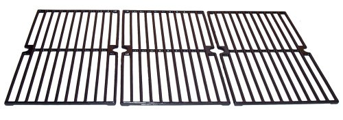 Music City Metals Gloss Cast Iron Cooking Grid Replacement for Select Brinkmann and Charmglow Gas Grill Models, Set of 3