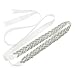 Remedios Rhinestone Bridal Belt Bridesmaid Sash Crystal Wedding Belt Women Dress Accessories, White
