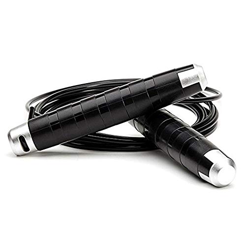 JUEQI Jump Rope,Tangle-Free Rapid Speed iron Jumping Rope,Cable with Ball Bearings for Kids and Adults,Adjustable Length Steel Skipping Rope Workout , Home Exercise & Slim Body,Prevent rope winding