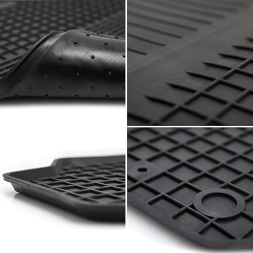 Wielganizator Tappetini In Gomma Su Misura, Compatibili Con Fiat Panda Iii (2012) Berlina | Migliore Vestibilità Rispetto Ai Tappetini Universali | Nero | Prodotto In Polonia - 5