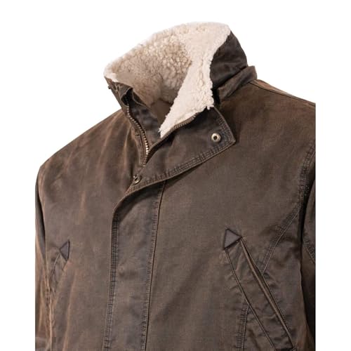 Image of OUTBACK TRADING Men's 29739 Nolan Warm Cotton Outdoor Casual Western Long Sleeve Jacket with Removable Hood