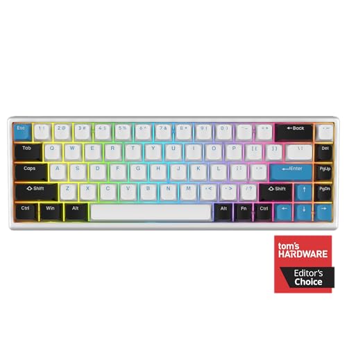 ARBITER Polar 65 - CNC Magnetic Gaming Keyboard w Rapid Trigger, Hall Effect Switches, CNC Aluminum Frame, Rapid Key, 65% Compact, Bright RGB, Dual-Shot PBT Keycaps - Kumo Blue - Image 3