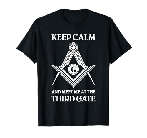 Freemason Third Gate Citazione Lodge Humor Massoneria Design Maglietta