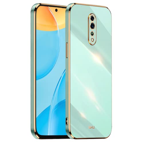 EASSGU [Telaio Elettrolitico Custodia per OPPO RenoZ (6.4' Inches) Cover Protettiva in Morbido Silicone TPU - Verde