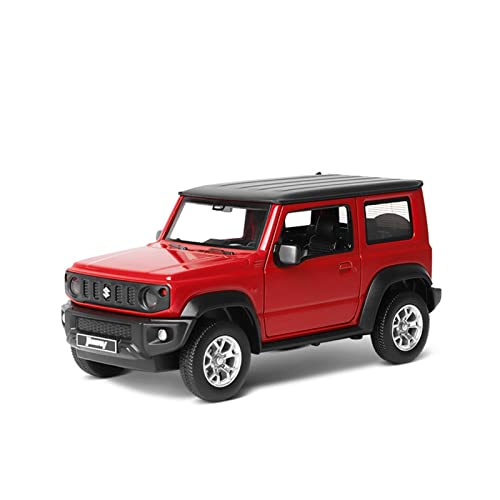 NALora Motorfahrzeuge Replika Auto 1:26 Für Suzuki JIMNY 2018 SUV Legierung Automodell Spielzeug Sammlung Sound Und Licht Spielzeug Für Kinder Geschenk Originalgetreue Nachbildung (Color : Red)