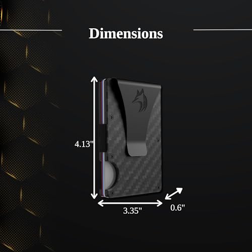 Carbon Wallets For Men - Slim RFID Blocking Wallet with Money Clip4