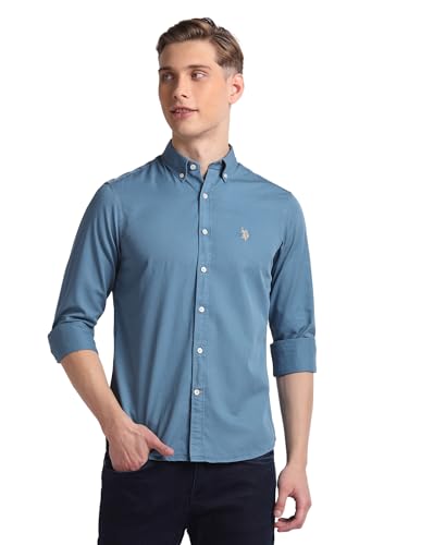 Image of U.S. Polo ASSN. Men's Cotton Regular Fit Shirt