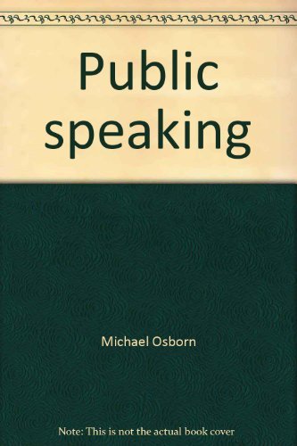 Public speaking 0395359554 Book Cover