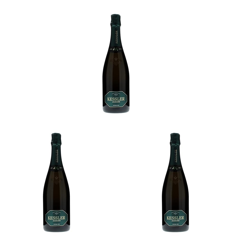 Kessler Jägergrün Riesling brut (1 x 0,75l) (Packung mit 3)