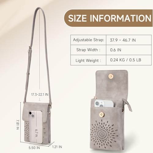 Image of APHISON Small Crossbody Bags for Women Trendy, Leather Phone Wallet Purses Handbags Card Slots with Adjustable Strap