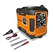 ration1 Notstromaggregat Benzin leise, Stromerzeuger, Inverter, 4-Takt Motor, Stromaggregat, USB, 230 V Steckdosen, 12 V Anschluss, Generator für Stromausfall, Camping, Garage, Wohnwagen, Baustelle