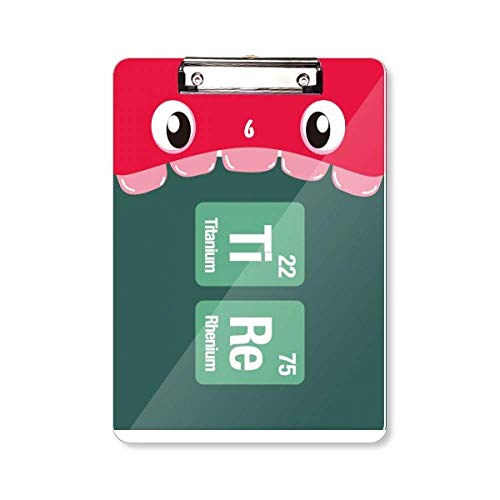Porte-bloc A4 science support dossier plaque de bureau motif chimie
