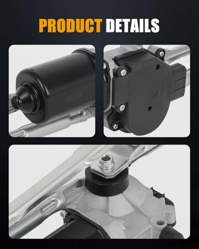Image of ROADFAR Front Wiper Motor with Linkage Assy Replacement for 2004-2007 for Buick for Rainier,2002-2005 for Chevrolet for Blazer 12487689;15094704l;15214343 Wiper Motor 8 Pins