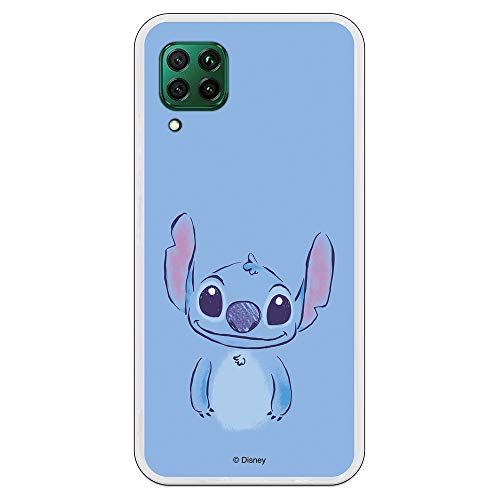 Custodia per Huawei P40 Lite Ufficiale di Lilo & Stitch Stitch Blu per proteggere il tuo cellulare Cover per Huawei in silicone flessibile con licenza ufficiale Disney.