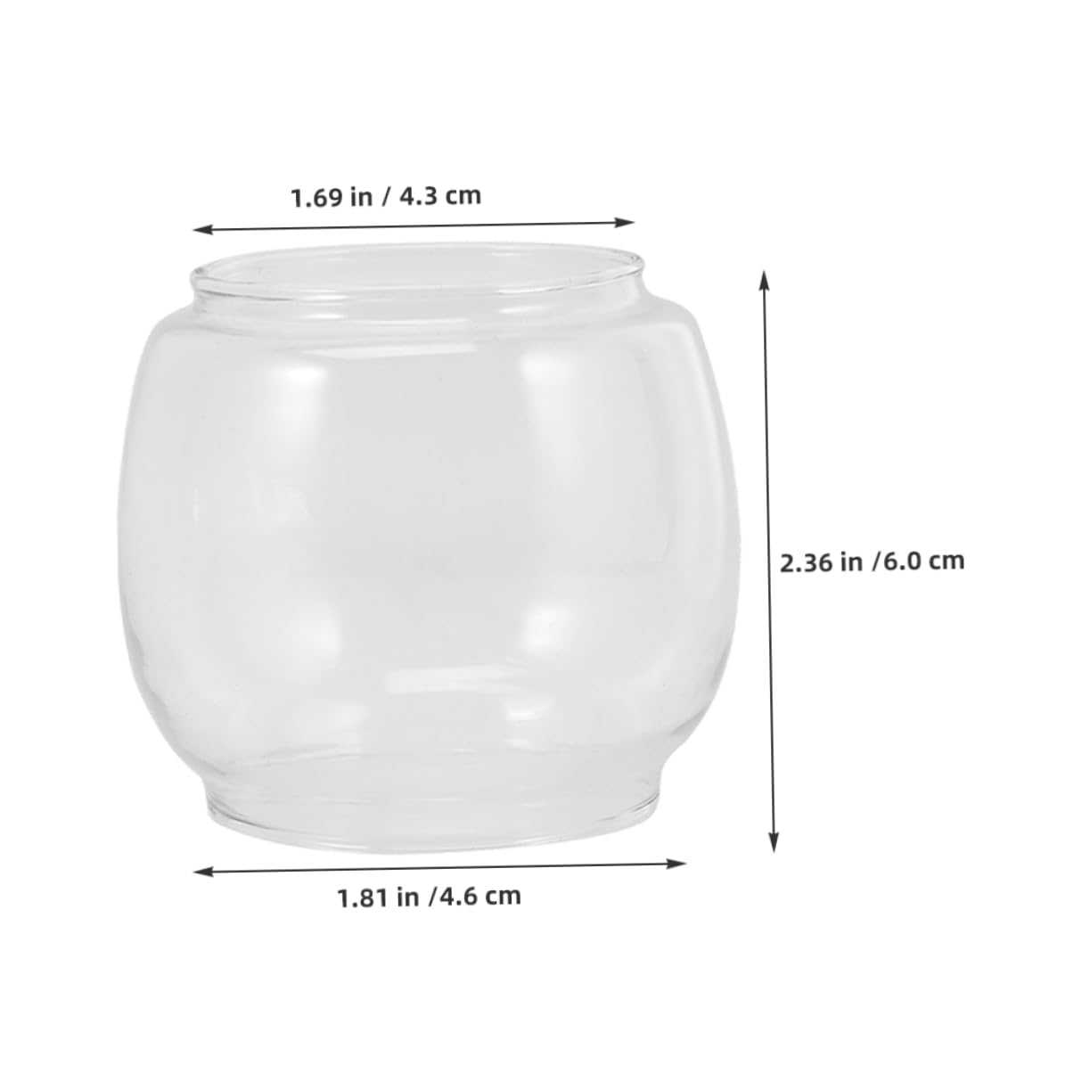NOLITOY Jour Verre Transparent Pour Lampe à Huile Couvercle De Lampe Pour Cheminée à Kérosène Remplacement De Verre