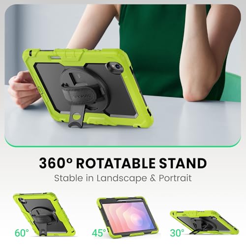 Coque Galaxy Tab S11 antichoc verte protège écran et tablette contre chutes - 4
