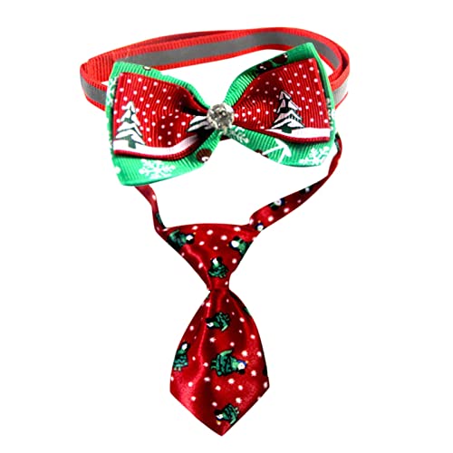 Plateau pour animaux de compagnie de Noël - Costume de Noël - Cravates pour animaux de compagnie - Pour chat et chien - Motif de bonhomme de neige - Pour chien et fille, c, taille unique Cover