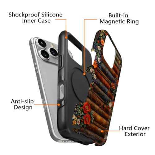 Coque iPhone 16 Pro Max double couche aimantée compatible Classic Book - 2