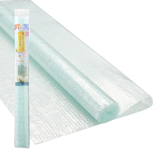 アール(R) マドピタシートすりガラス対応 断熱シート まど活 ブルーレース 90×180(cm) 紫外線約95%カット 防虫効力 カット可能 H-154 - アール(R) - 商品画像