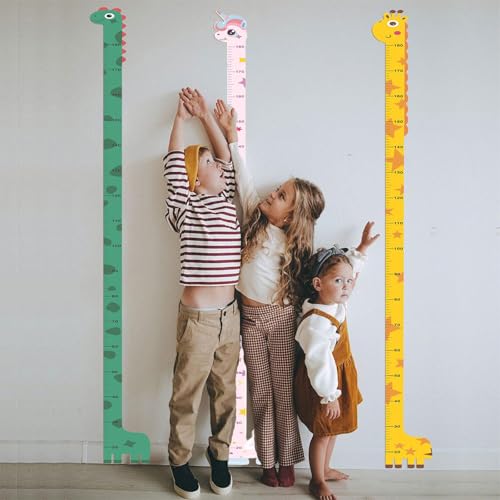 3 Kinder Messlatte, Messlatte Kinder, Höhenmesser für Kinder, Wachstumstabelle für Kinder, Kinderzimmer Dekoration, Geburtstagsgeschenk, Baby Party Geschenk