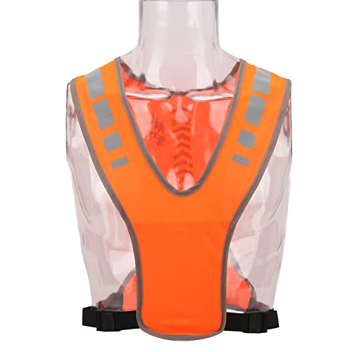 Jaqueta reflexiva ajustável de alta visibilidade do colete de segurança para correr ciclismo de cami