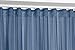 Produktbild BEAUTEX Vorhang mit U-Band 290x250 cm (Farbe Wählbar) transparente Kräuselband Gardine, Dolly (Marine)