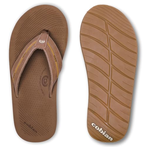 Cobian Men’s Ponto Rise Synthetic Leather Strap Flip-Flop Sandals4