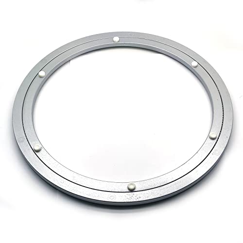 Turntable Bearings Rotating Bearing Plate,Susenya Heavy Duty Swivel Plate,Round Lazy Susan,Aluminum Rotating Bearing Turntable,16 Inch Lazy Susan Hardware,Large Lazy Susan,450 Lbs Capacity,Silver,1P #TOP24