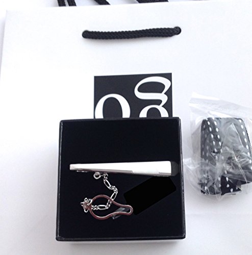 Pasadores de corbata de plata maciza 925 con rodio el regalo perfecto de aniversario para hombre 4